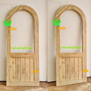 ประตูไม้สักมินิมอล B361